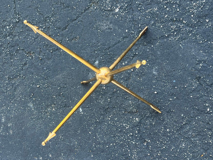 Frisman Vintage Italian Solid Brass Arrow Gueridon ca' 1940's