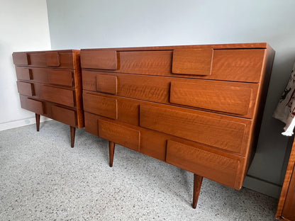 A Pair of Vintage Gio Ponti Dressers For Singer& Sons Ca' 1950's