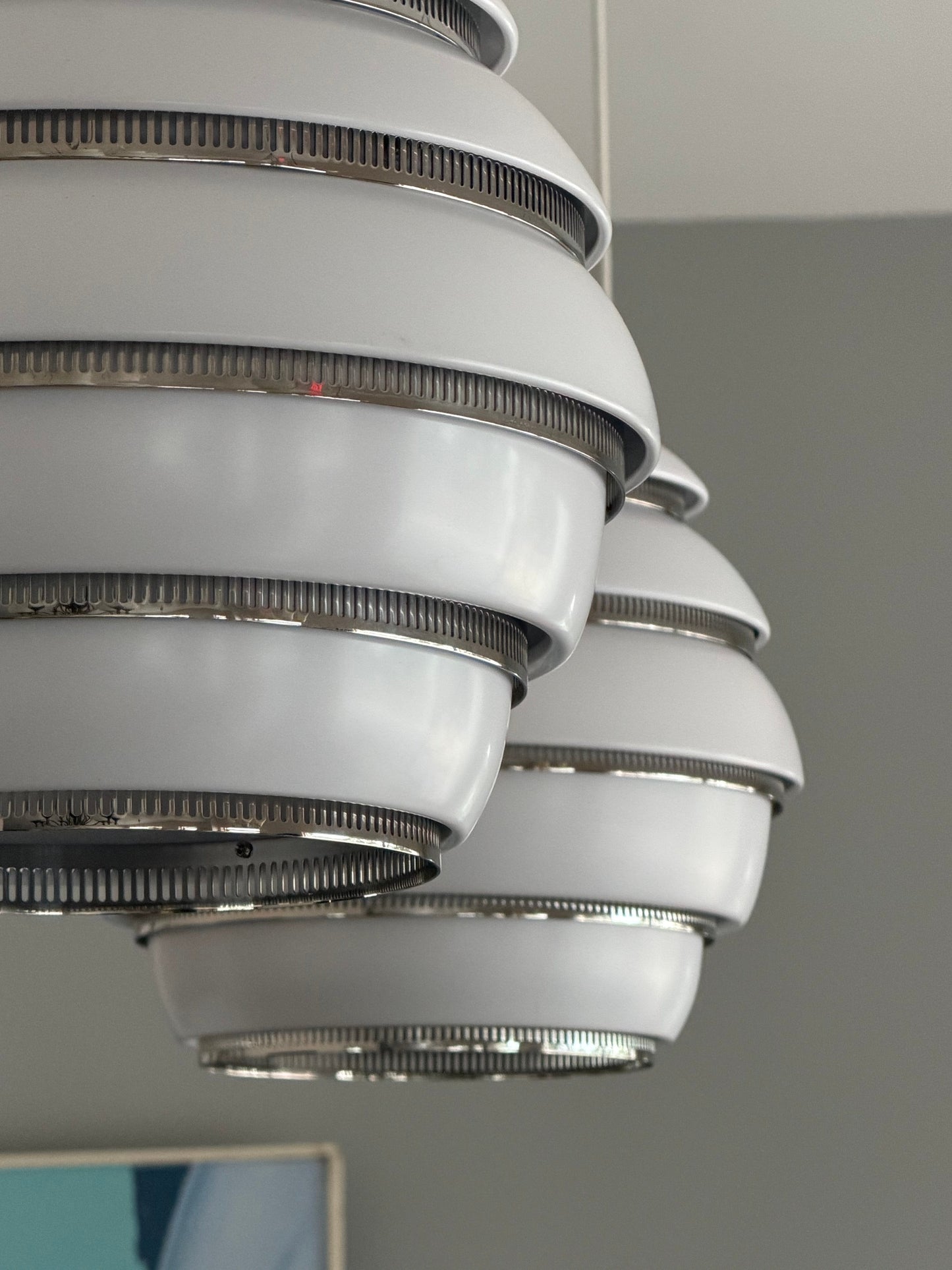 Frisman Vintage A Pair Of Alvar Aalto Beehive Lamps Model A331 Finland White Pendants