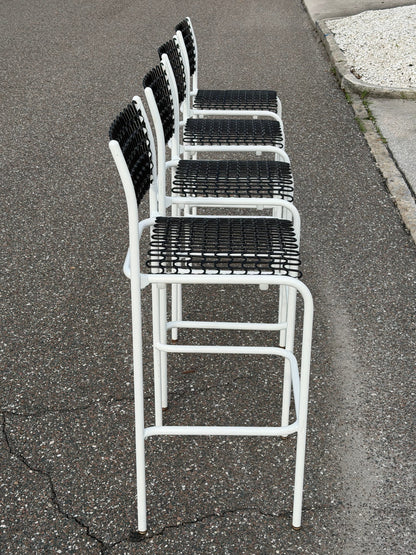 Frisman Vintage Unusual Bar Stools By David Rowland Thonet ca' 1970's Mid Century Sof-Tech Patio