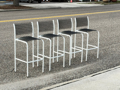 Frisman Vintage Unusual Bar Stools By David Rowland Thonet ca' 1970's Mid Century Sof-Tech Patio