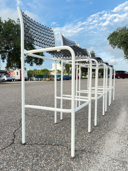 Frisman Vintage Unusual Bar Stools By David Rowland Thonet ca' 1970's Mid Century Sof-Tech Patio