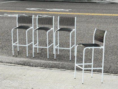 Frisman Vintage Unusual Bar Stools By David Rowland Thonet ca' 1970's Mid Century Sof-Tech Patio