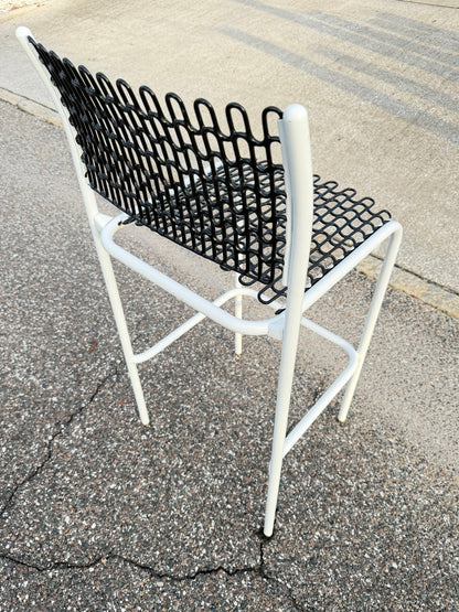 Frisman Vintage Unusual Bar Stools By David Rowland Thonet ca' 1970's Mid Century Sof-Tech Patio