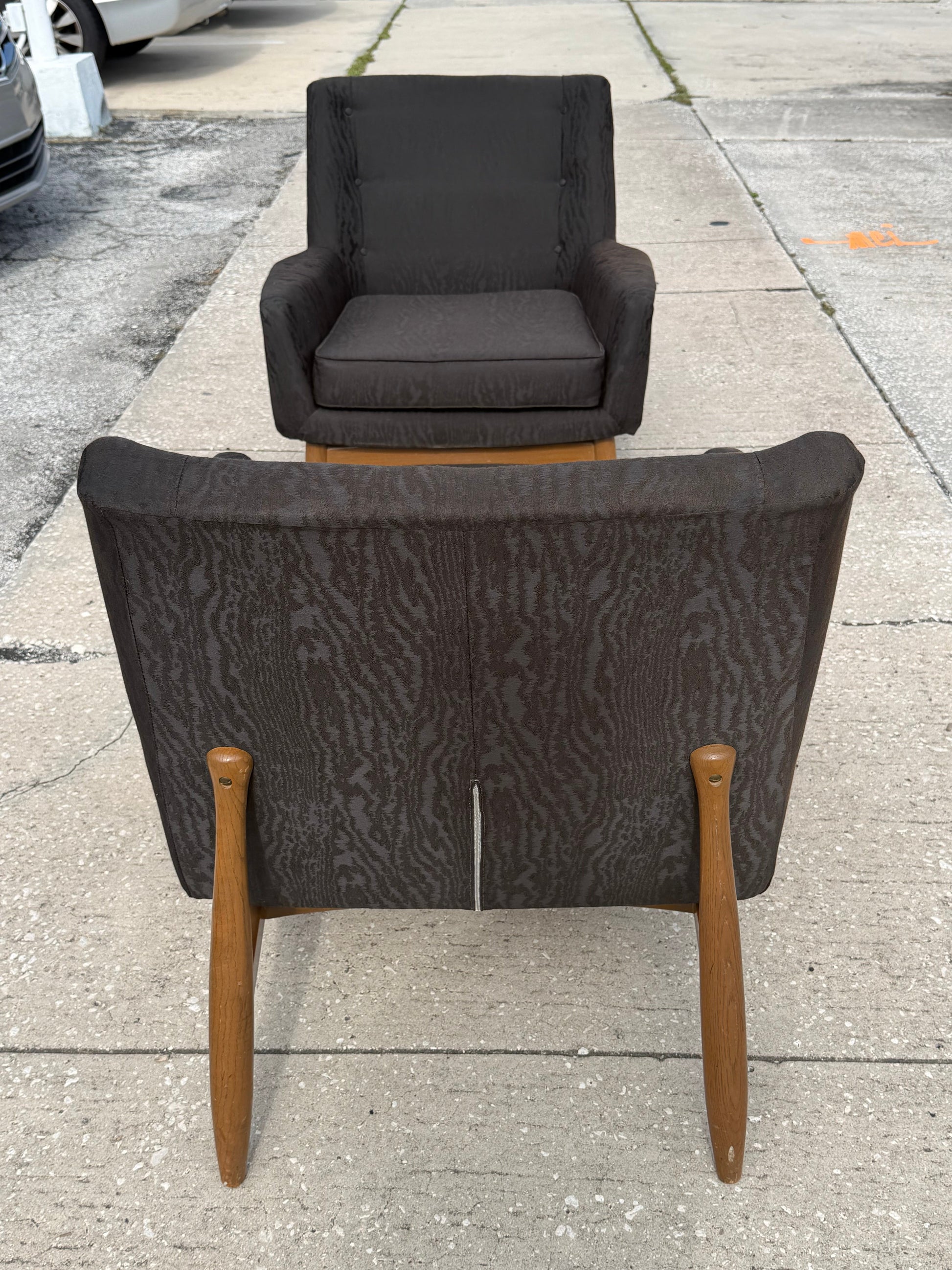 Frisman Vintage A Pair of Walter Baermann Armchairs Prestige Furniture MCM Modern ca' 1960's