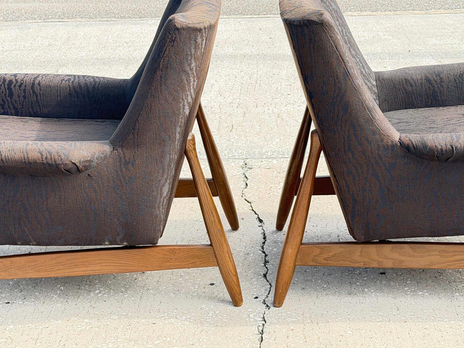 Frisman Vintage A Pair of Walter Baermann Armchairs Prestige Furniture MCM Modern ca' 1960's