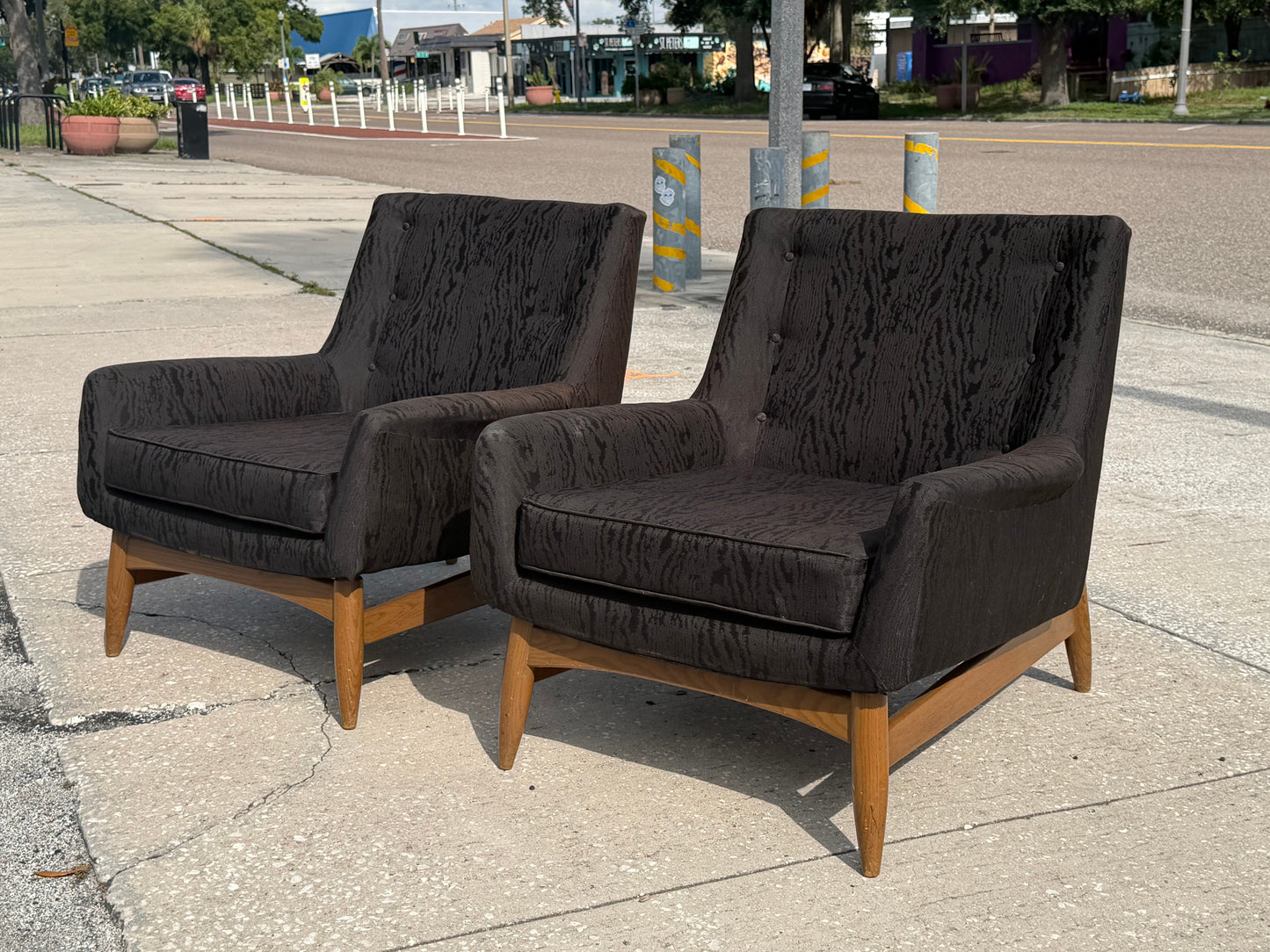 Frisman Vintage A Pair of Walter Baermann Armchairs Prestige Furniture MCM Modern ca' 1960's