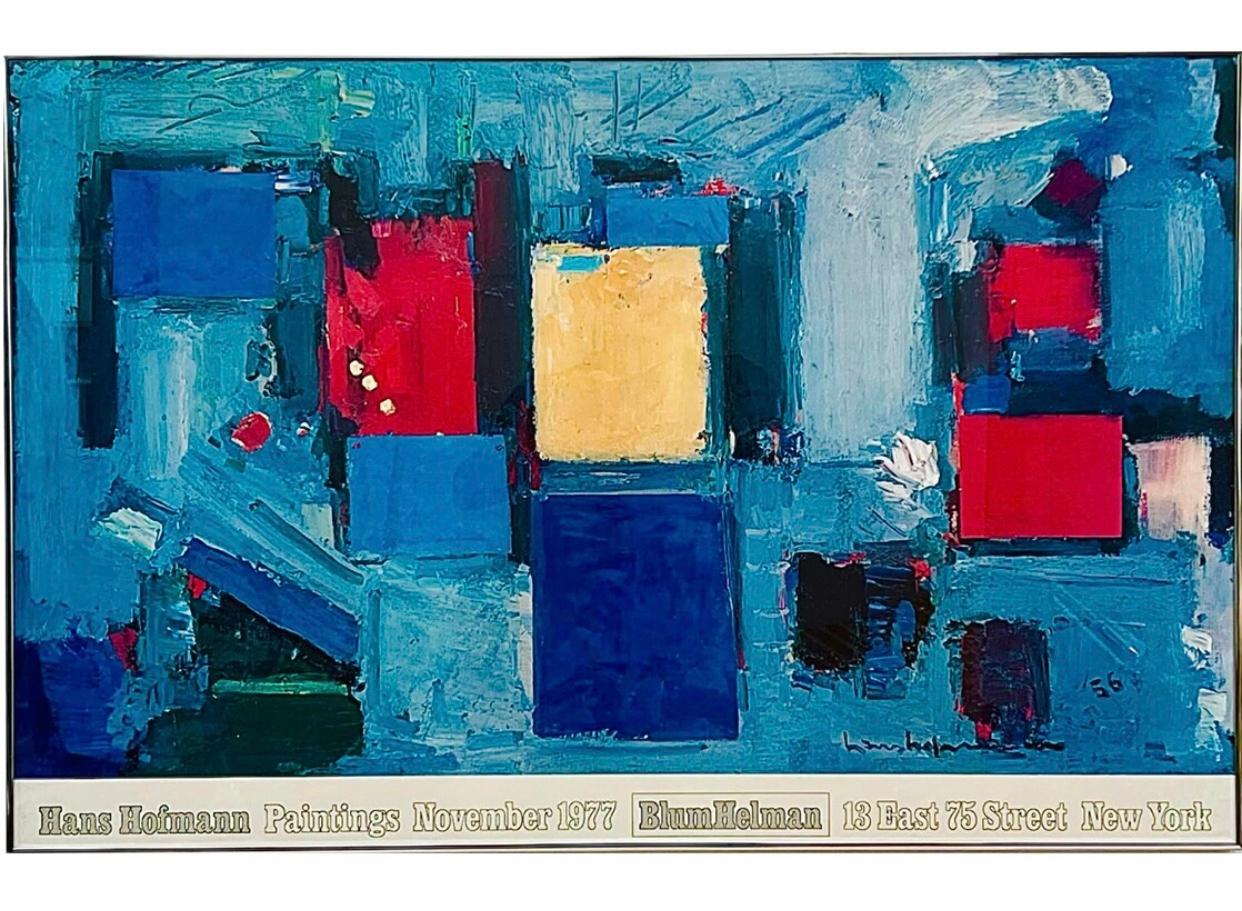 Frisman Vintage Rare 1977 Original Vintage Hans Hofmann Abstract Expressionist Exhibition Lithog