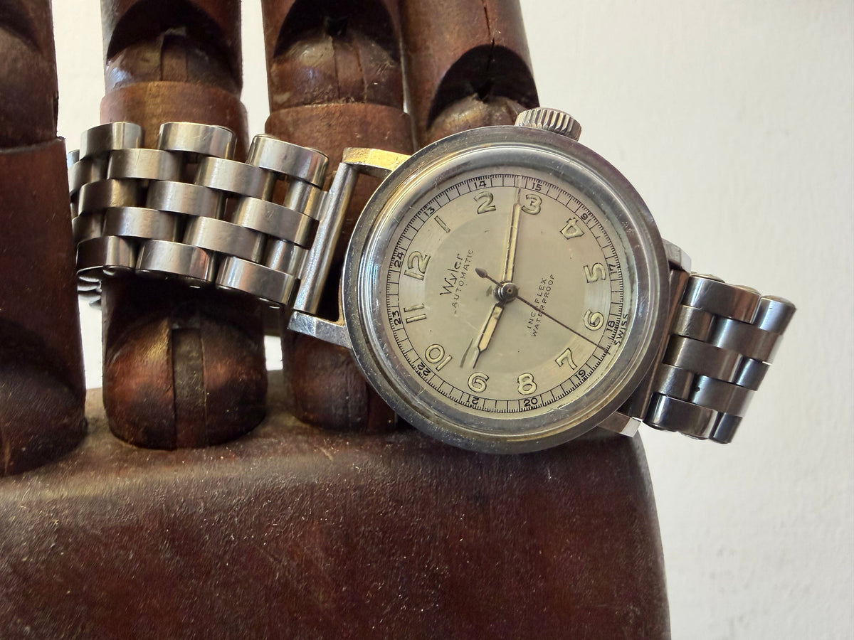 Frisman Vintage Wyler Incaflex Automatic Watch ca'1940's Steel