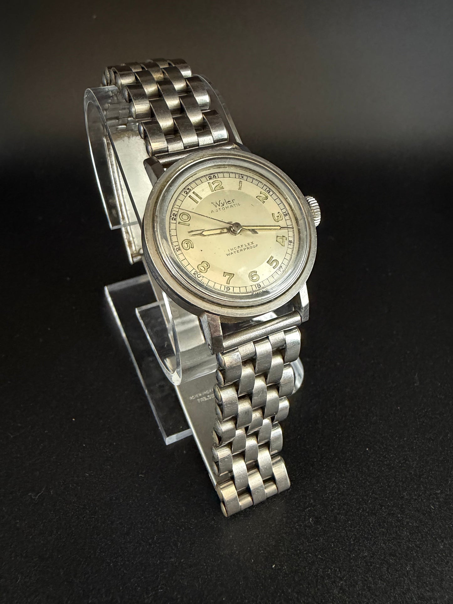 Frisman Vintage Wyler Incaflex Automatic Watch ca'1940's Steel