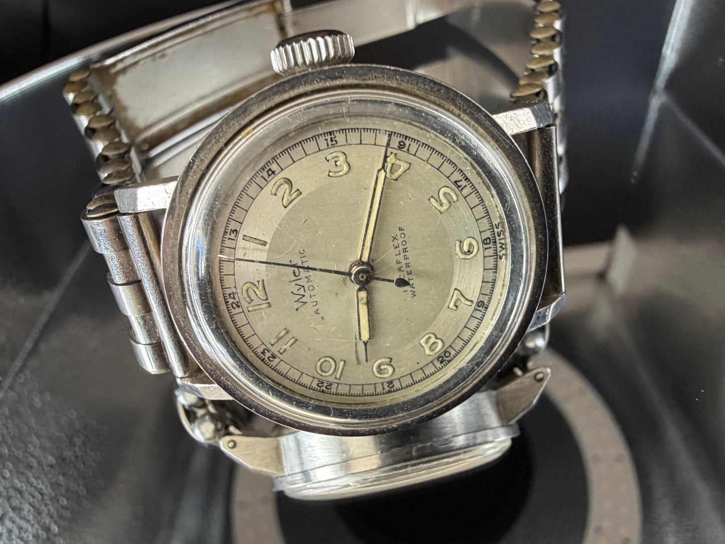 Frisman Vintage Wyler Incaflex Automatic Watch ca'1940's Steel