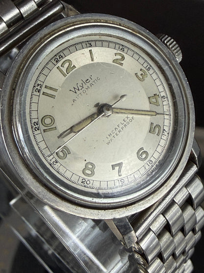 Frisman Vintage Wyler Incaflex Automatic Watch ca'1940's Steel