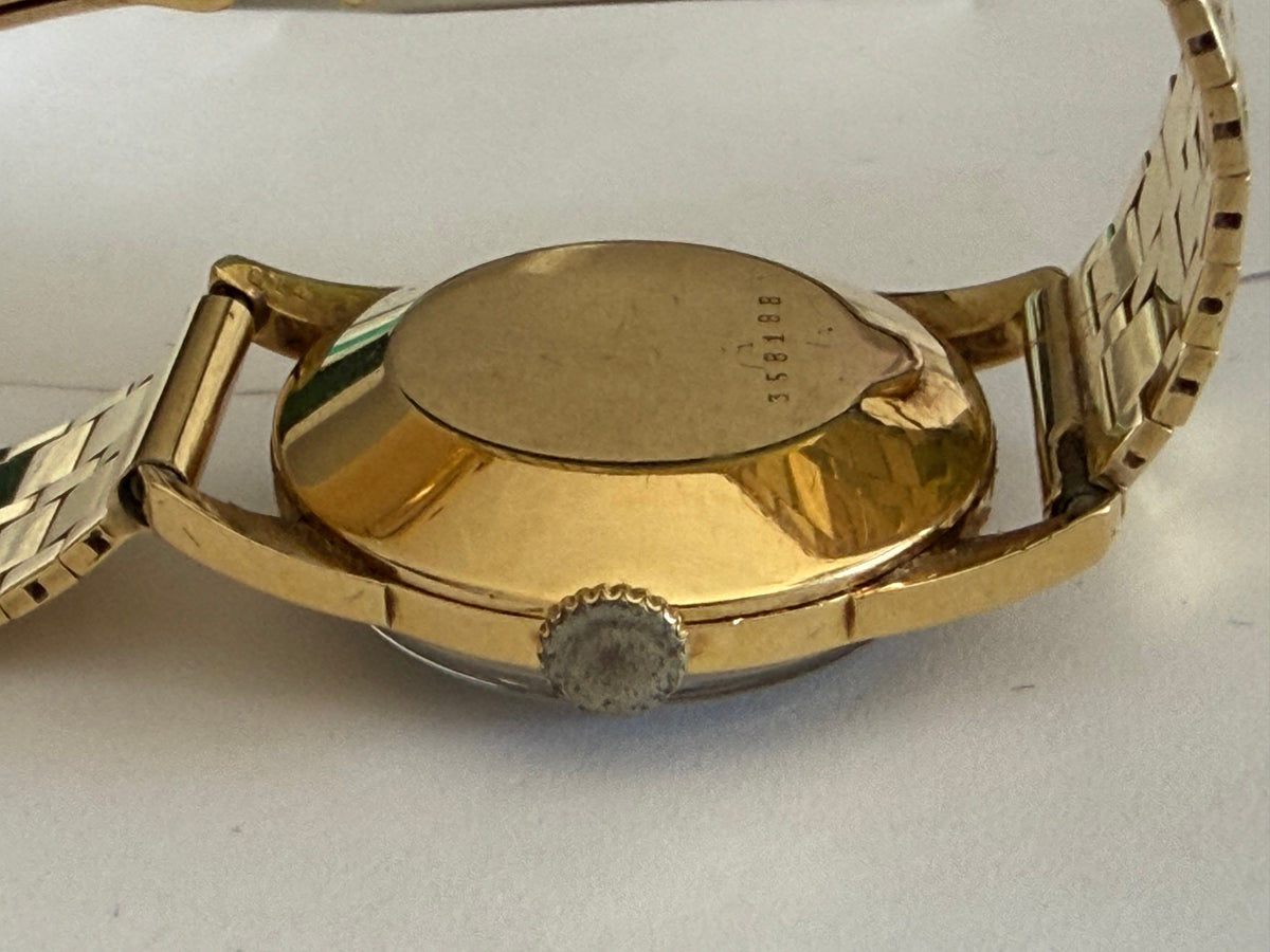Frisman Vintage Cartier Watch 18K Yellow Gold With Bracelet ca' 1940's