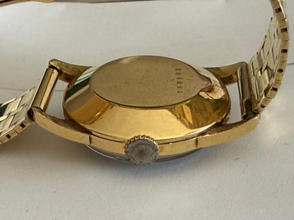 Frisman Vintage Cartier Watch 18K Yellow Gold With Bracelet ca' 1940's