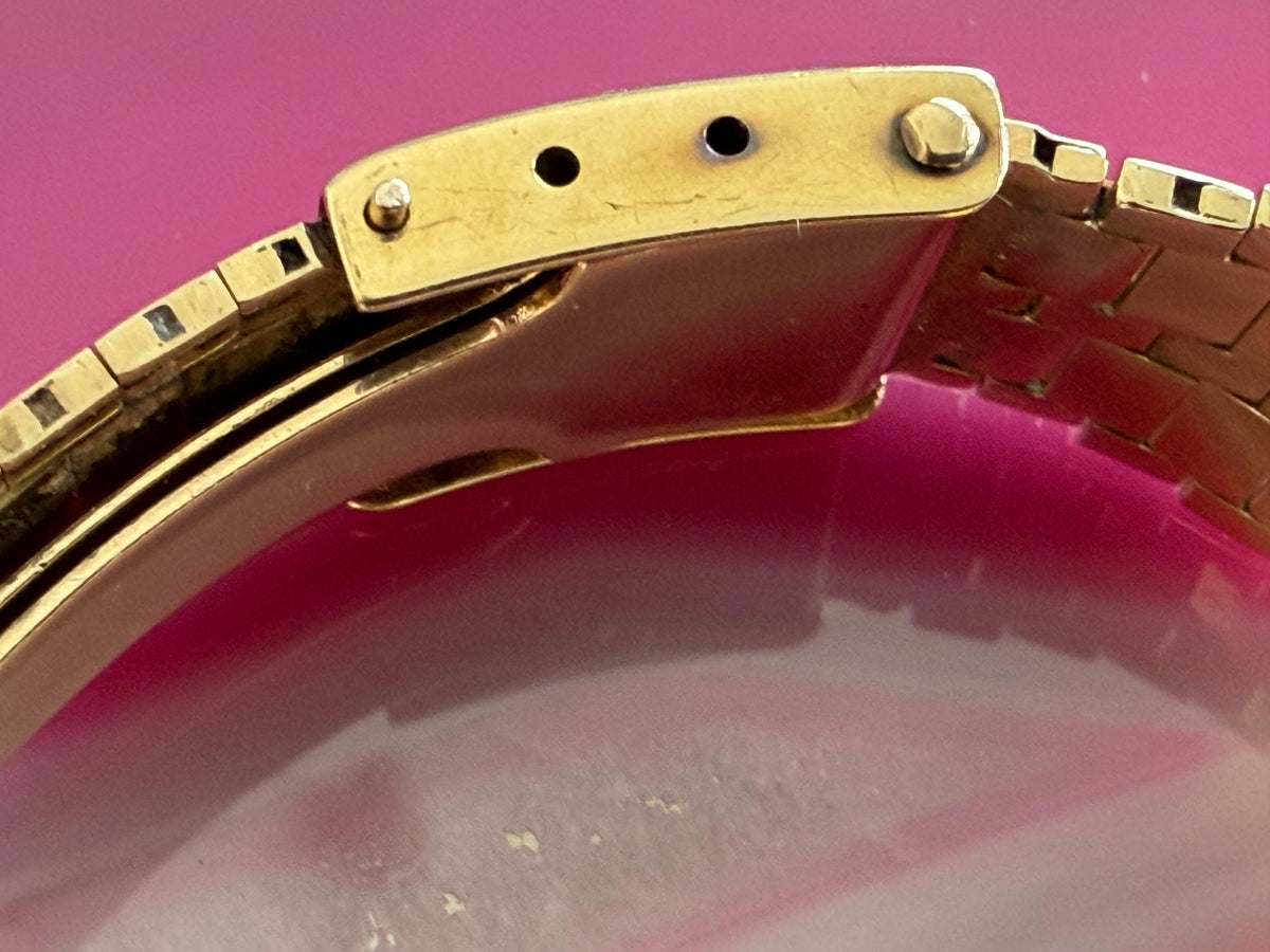 Frisman Vintage Cartier Watch 18K Yellow Gold With Bracelet ca' 1940's
