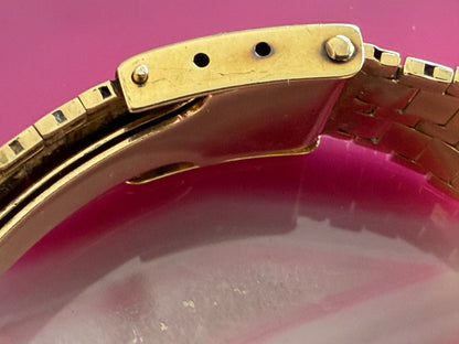 Frisman Vintage Cartier Watch 18K Yellow Gold With Bracelet ca' 1940's
