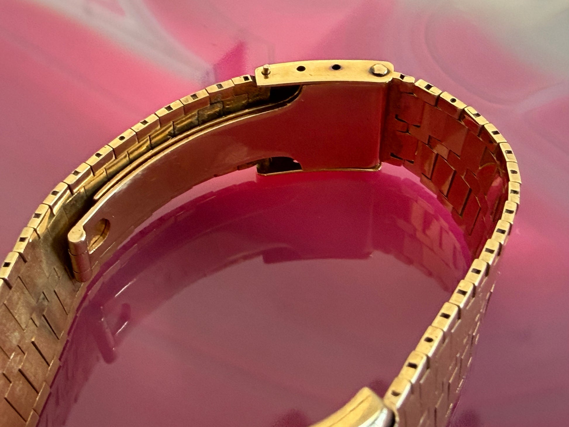 Frisman Vintage Cartier Watch 18K Yellow Gold With Bracelet ca' 1940's