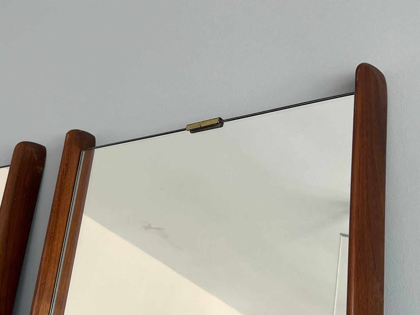 A Pair Of Sculptural Wall Mirrors Ca' 1950's