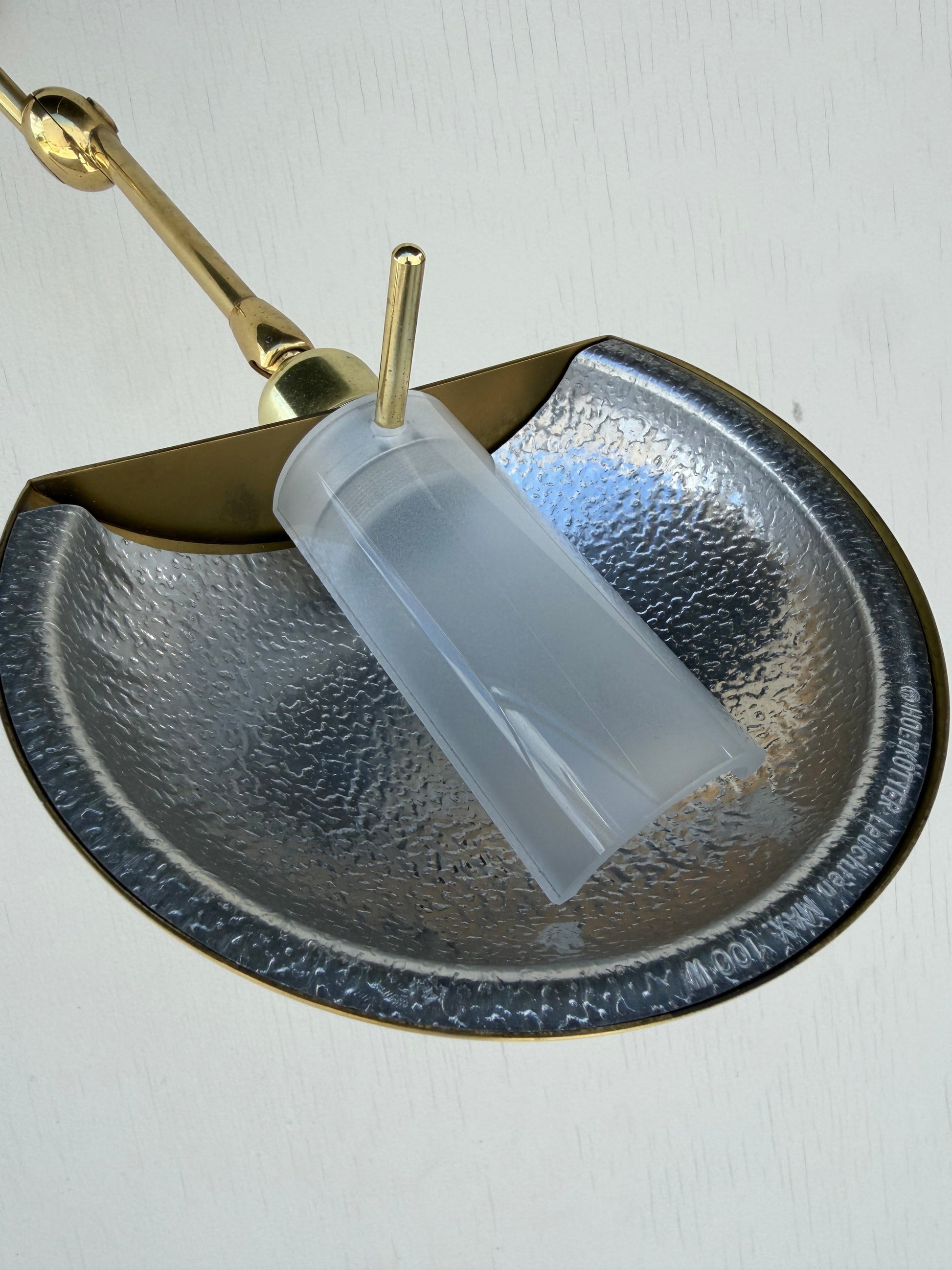 Frisman Vintage Pair Of Post-Modern Wall Lights By Holtkoetter Germany 1980's Brass Articulating