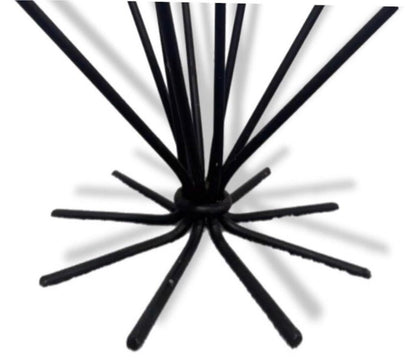 Frisman Vintage 50s Scandinavian Wrought Iron 9Light Ljusstake Starburst Vintage Menorah Denmark