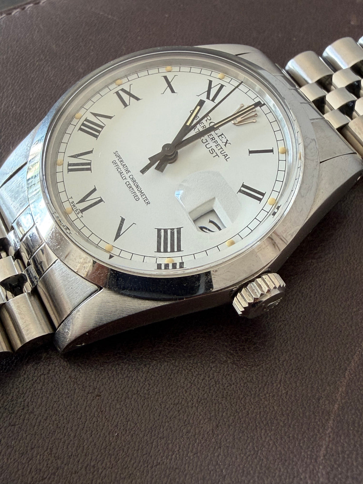 Frisman Vintage Rolex Datejust "Buckley" Roman Dial 1981 Stainless Steel Jubilee Bracelet