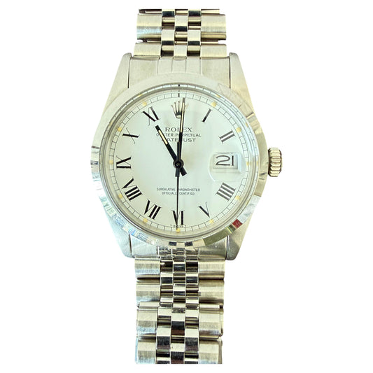 Frisman Vintage Rolex Datejust "Buckley" Roman Dial 1981 Stainless Steel Jubilee Bracelet