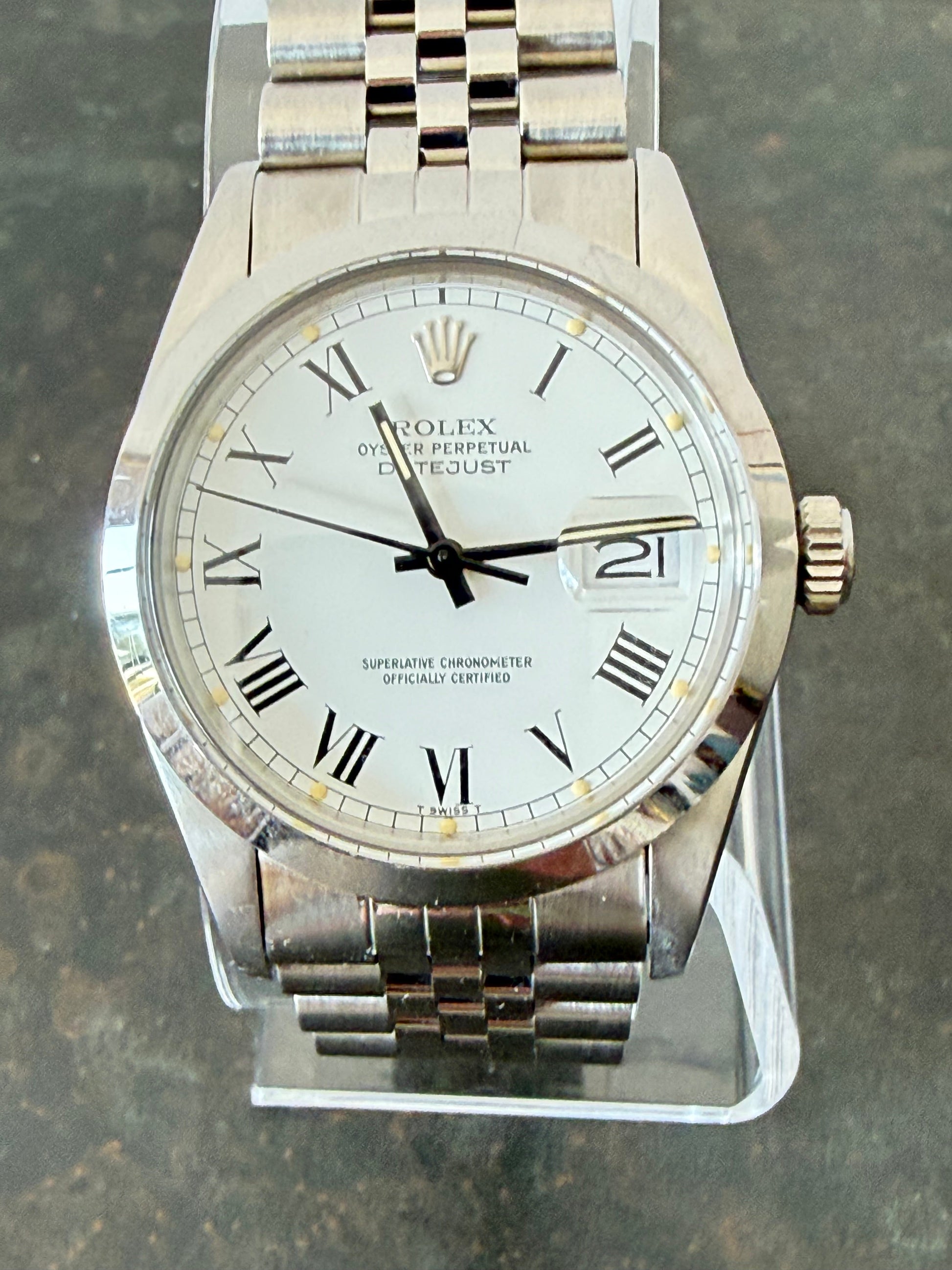 Frisman Vintage Rolex Datejust "Buckley" Roman Dial 1981 Stainless Steel Jubilee Bracelet