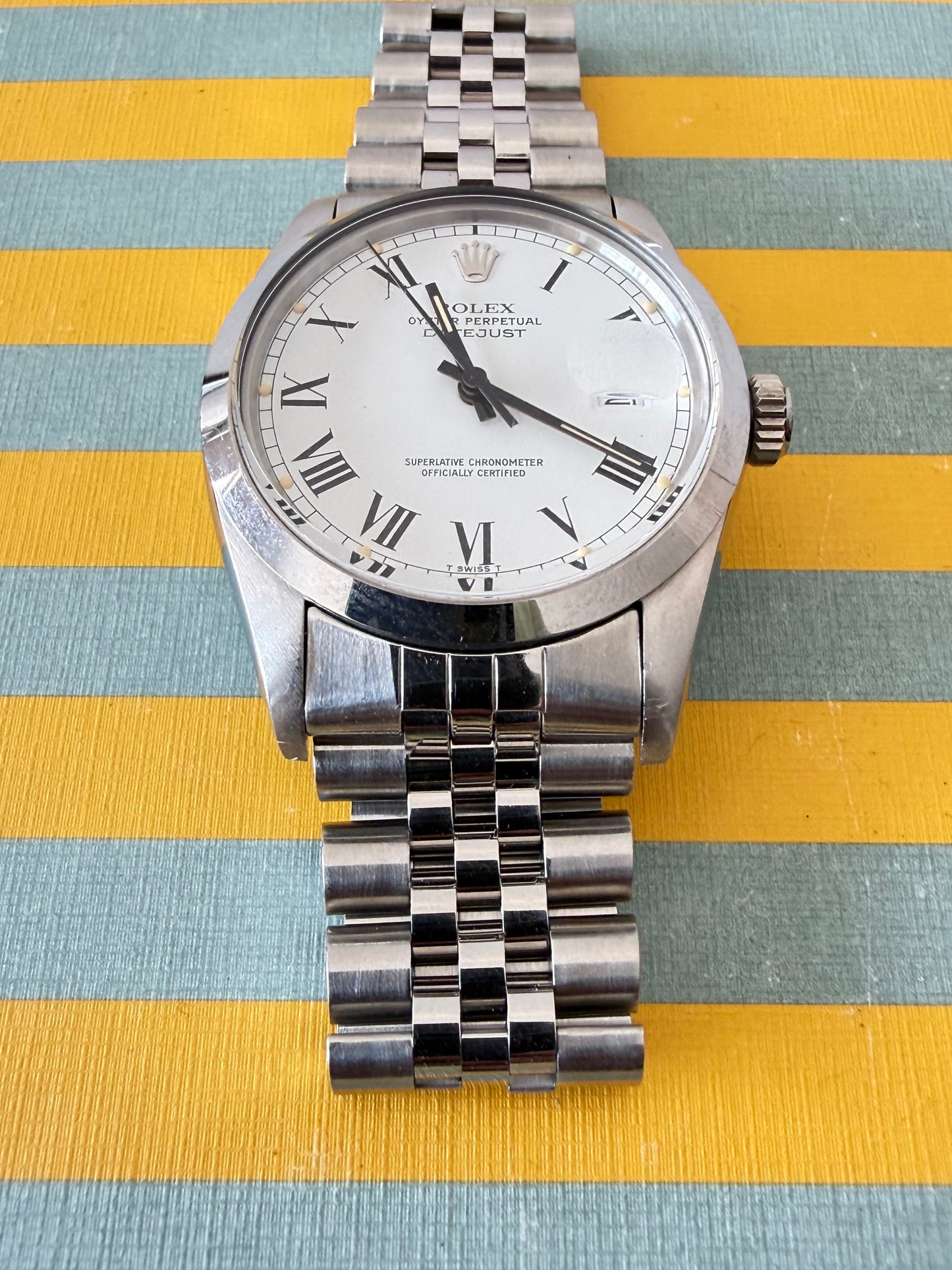 Frisman Vintage Rolex Datejust "Buckley" Roman Dial 1981 Stainless Steel Jubilee Bracelet