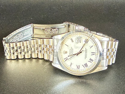 Frisman Vintage Rolex Datejust "Buckley" Roman Dial 1981 Stainless Steel Jubilee Bracelet