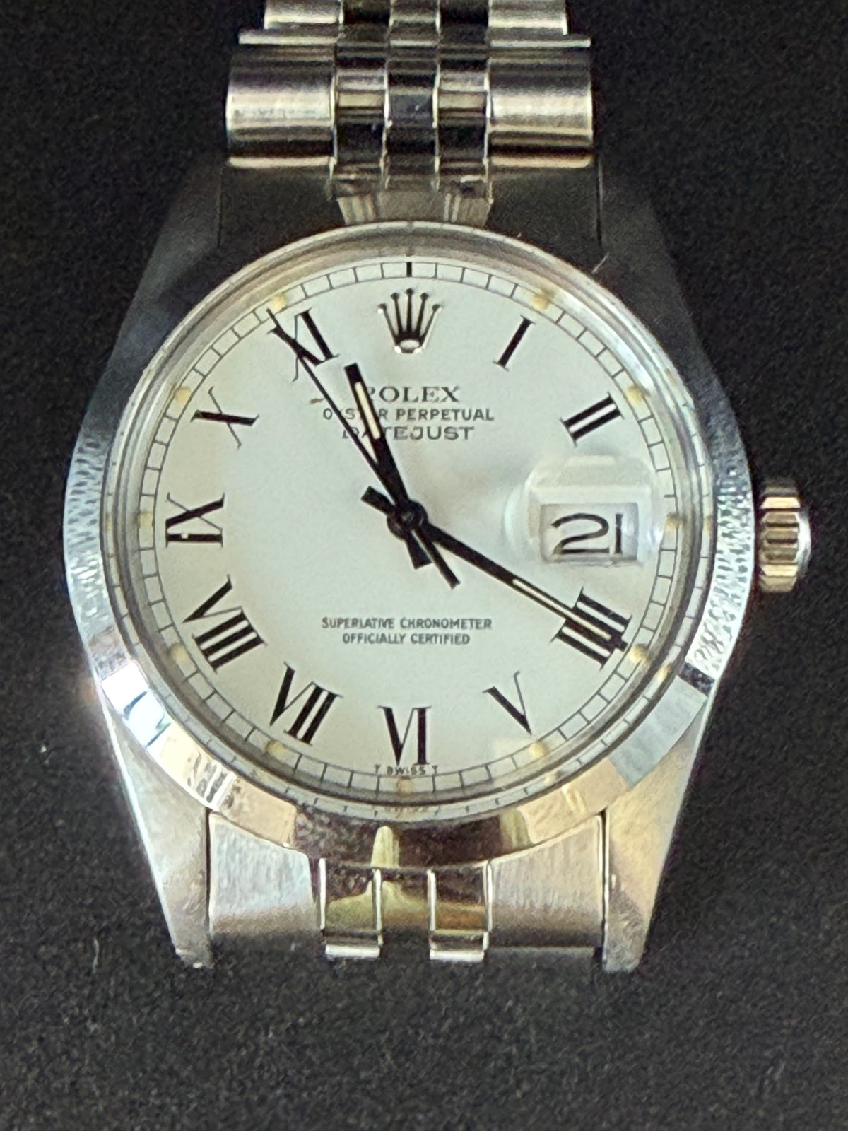 Frisman Vintage Rolex Datejust "Buckley" Roman Dial 1981 Stainless Steel Jubilee Bracelet