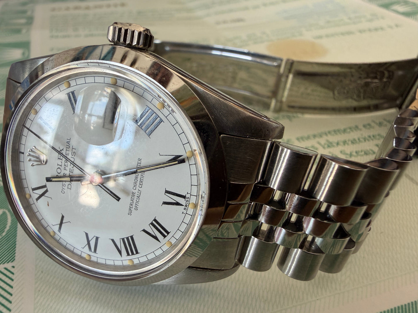 Frisman Vintage Rolex Datejust "Buckley" Roman Dial 1981 Stainless Steel Jubilee Bracelet