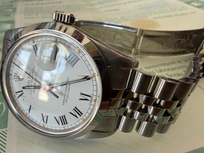 Frisman Vintage Rolex Datejust "Buckley" Roman Dial 1981 Stainless Steel Jubilee Bracelet