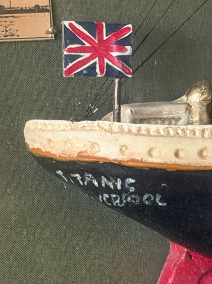 Frisman Vintage RMS Titanic Shadow Box Model