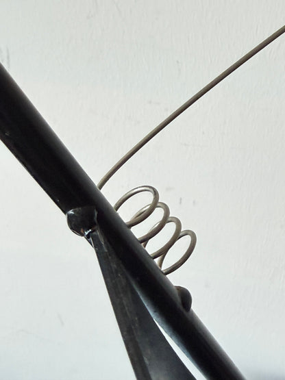 Frisman Vintage Curtis Jere Kinetic Abstract Sculpture Steel Industrial MCM 1996 Post Modern