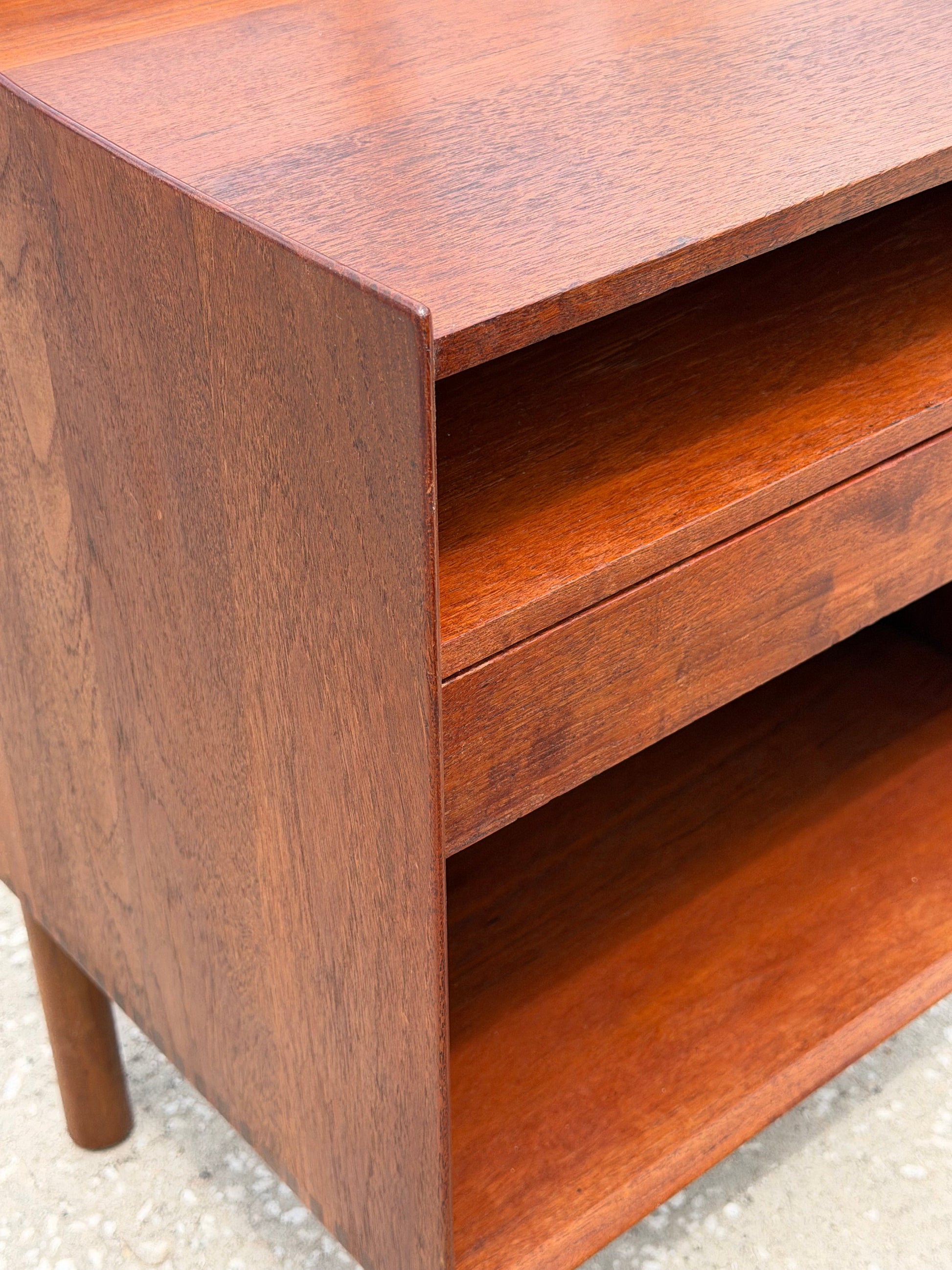 Frisman Vintage A Pair Of Teak Nightstands by Peter Hvidt and Olga Mølgaard Danish MCM 1960's