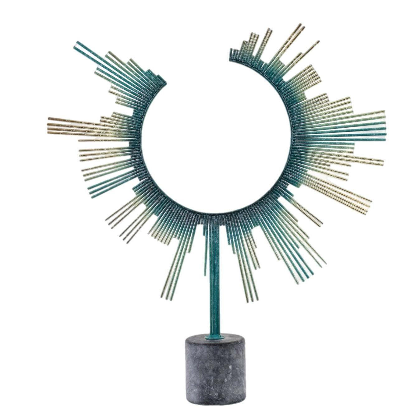 Frisman Vintage 80s Huge Brutalist Abstract Mid Century C. Jere  Brass Sunburst Sculpture Signed
