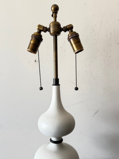 Frisman Vintage Vintage Gerald Thurston Lightolier Ceramic Gourd Lamp ca' 1950's Elegant MCM