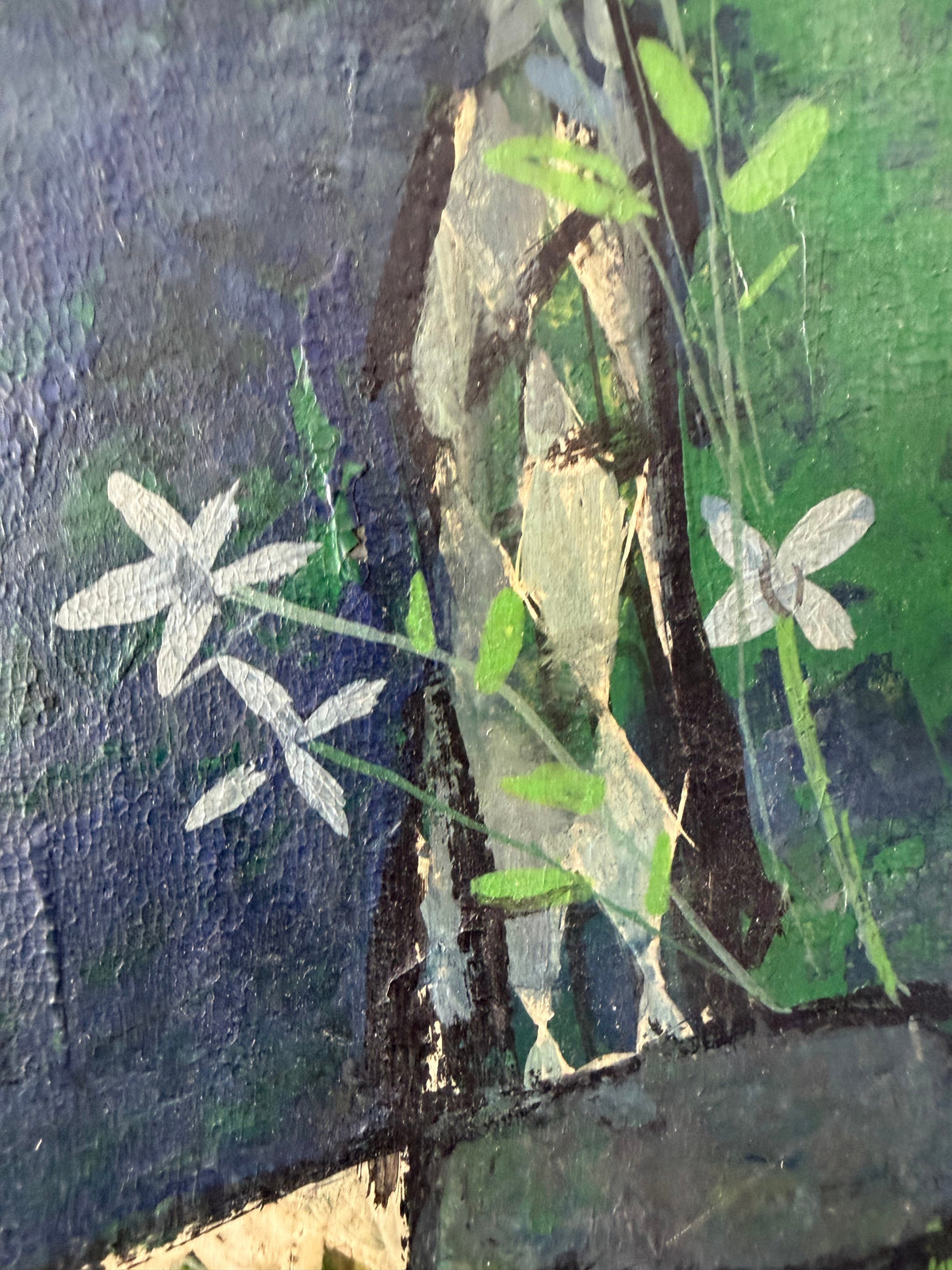 Frisman Vintage Mid Century Harlequin Painting On Board ca' 1960's