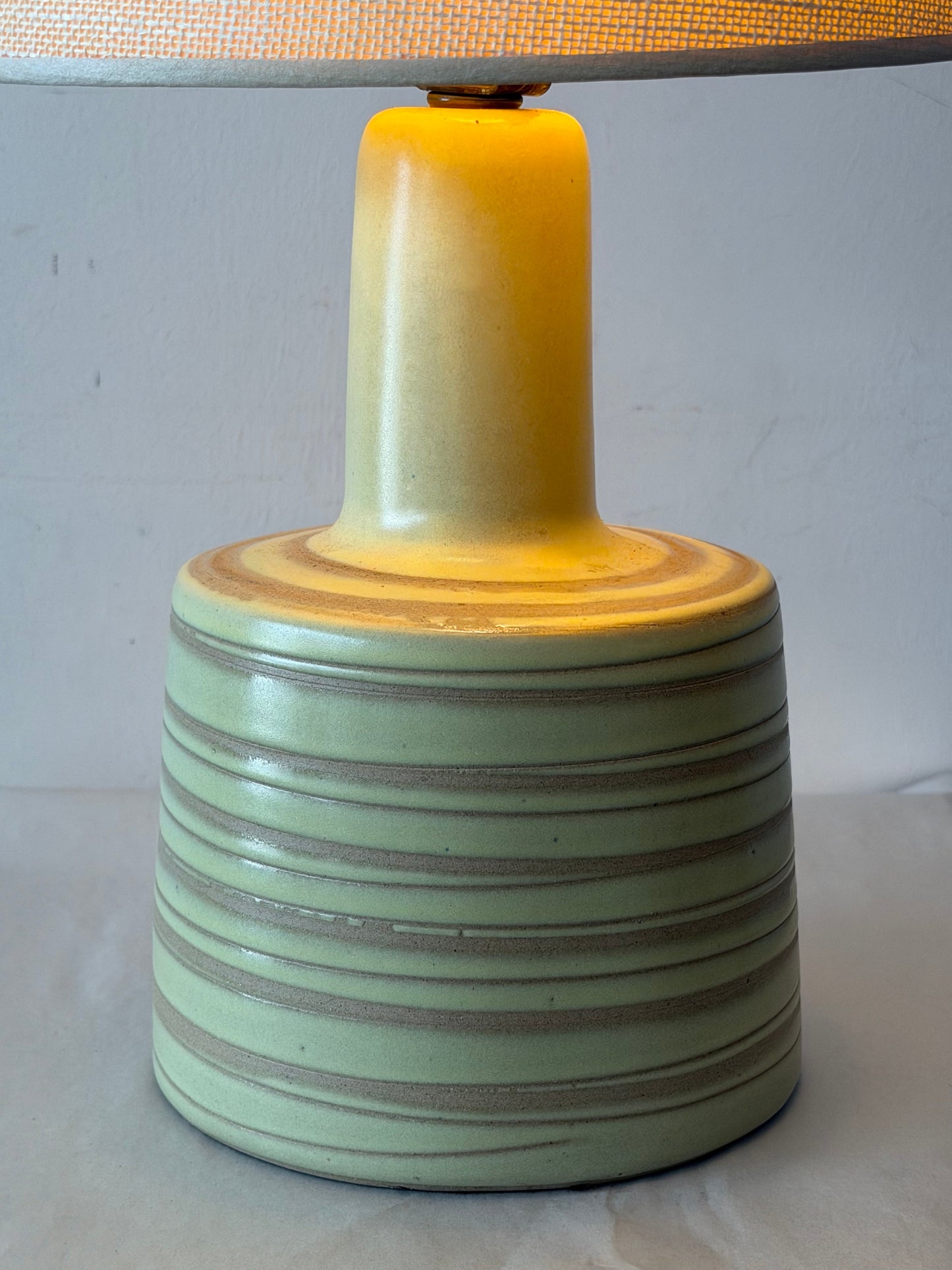 Frisman Vintage Petite Martz Table Lamp by Jane and Gordon Martz Swirl 1960's