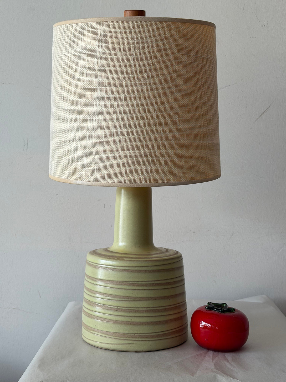 Frisman Vintage Petite Martz Table Lamp by Jane and Gordon Martz Swirl 1960's