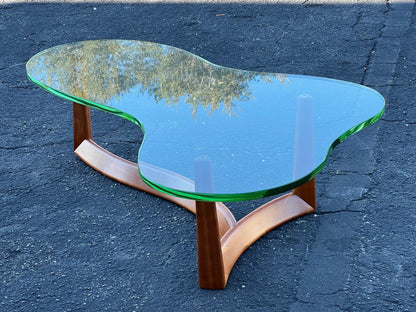 frisman vintage John Widdicomb Biomorphic Coffee Table ca' 1950's