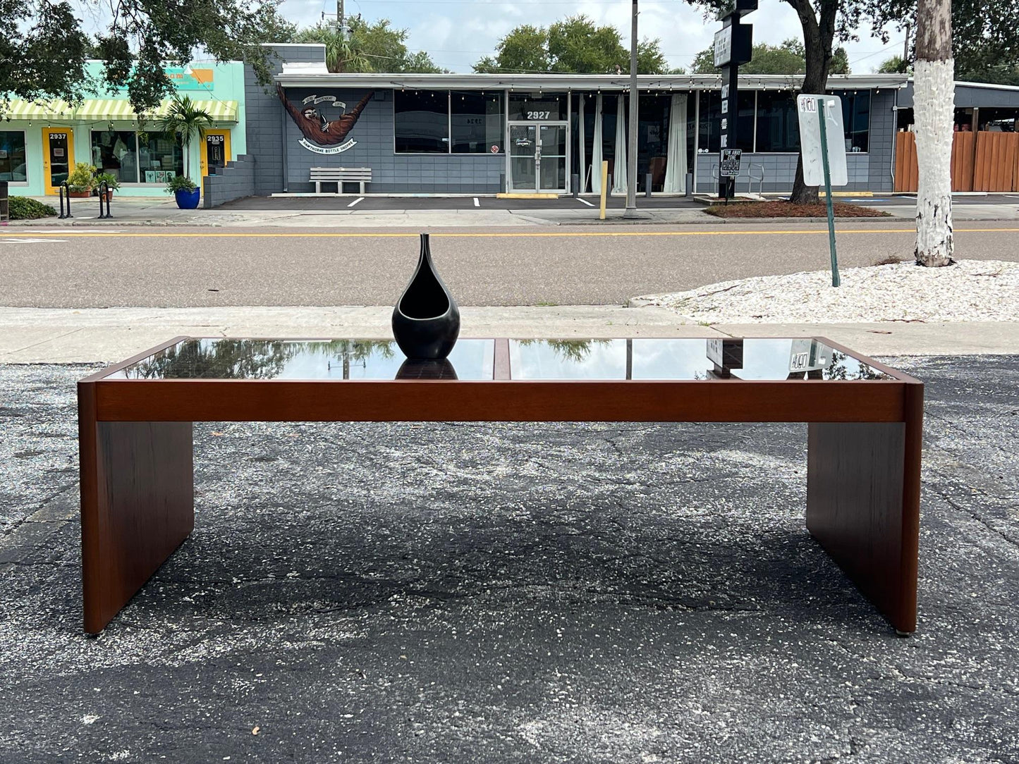 Danish Teak And Glass Coffee Table By Komfort Ca' 1960's