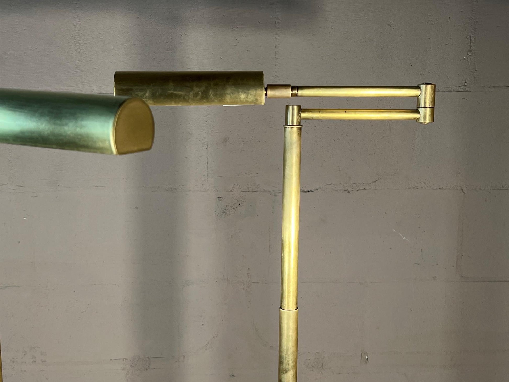 frisman vintage Articulated Brass Floor Lamps By Koch & Lowy