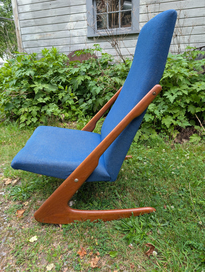 Frisman Vintage Danish Modern Rocker By Mogens Kold ca' 1960's