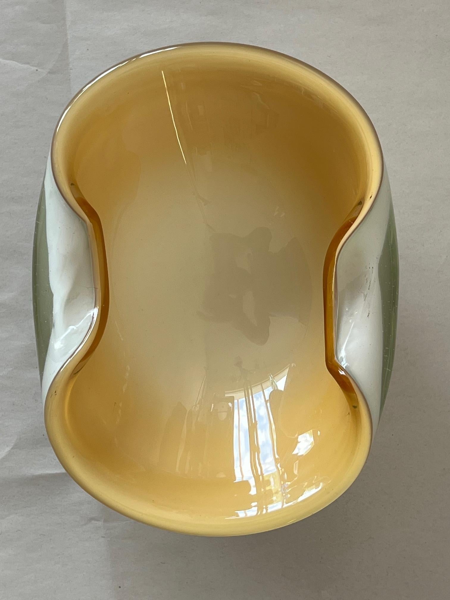 frisman vintage Unusual Murano Glass Bowl Ashtray Italy 1950's