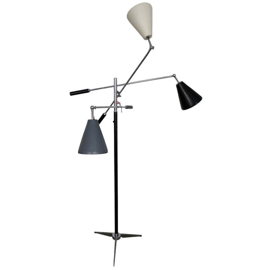 Frisman Vintage Triennale Style Midcentury Italian Floor Lamp, circa 1960s