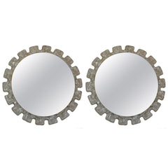 A Pair of 1970's Illuminated  Resin Mirrors