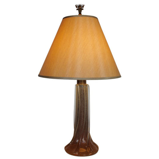 Frisman Vintage Elegant Glass Table Lamp by Seguso