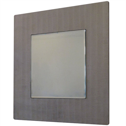 Frisman Vintage An Etched Aluminum Mirror by Lorenzo Burchiellaro