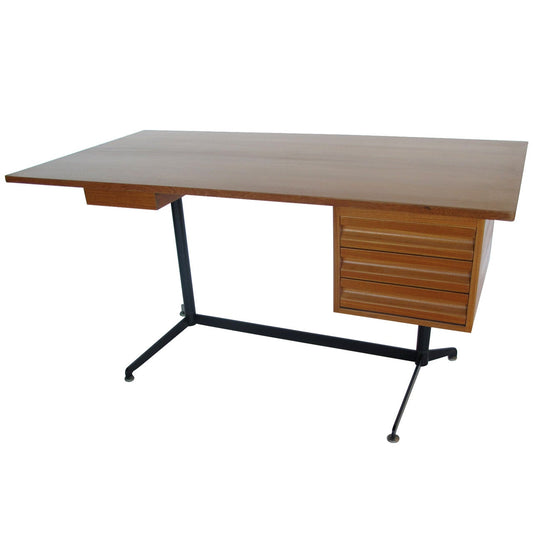 Frisman Vintage Osvaldo Borsani for Tecno Desk, circa 1950s